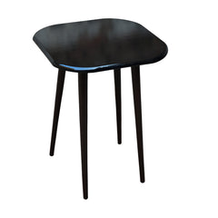 Modern Black Wooden Side Table | Sleek Minimalist Accent Table for Living Room, Bedroom, or Office | Handcrafted Solid Wood End Table