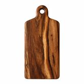 Premium Rectangular Wooden Serving Board with Handle | Solid Wood Chopping & Cheese Board