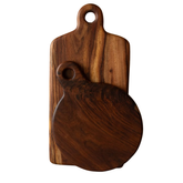 Natural Rustic Wooden Chopping Board – Premium Serving Platter for Meat, BBQ, Kitchen & Food Styling