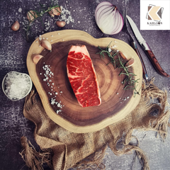 Natural Rustic Wooden Chopping Board – Premium Serving Platter for Meat, BBQ, Kitchen & Food Styling