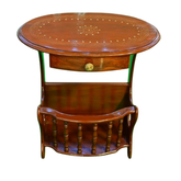 Elegant Handcrafted Wooden Side Table with Drawer & Magazine Rack – Solid Sheesham Wood, Vintage Finish, Perfect for Living Room & Bedroom