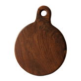 Round Wooden Serving Board with Handle | Premium Kitchen & Cheese Board