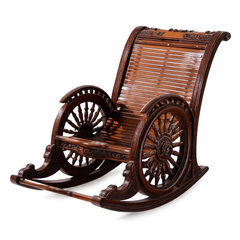 Wooden Rocking Chair – Solid Wood Relaxing Chair for Indoor & Outdoor Use