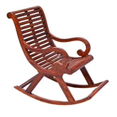 Premium Wooden Rocking Chair for Kids (Age 10–12 Years) – Handcrafted Solid Wood Relaxing Chair for Living Room, Patio & Balcony | Classic Design & Ergonomic Comfort