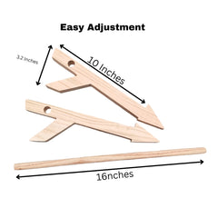 Wooden Laptop Stand – Ergonomic Foldable Desk Stand for Laptop & Tablet