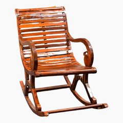 Handcrafted Wooden Rocking Chair – Premium Solid Wood Relaxing Chair for Home & Lounge