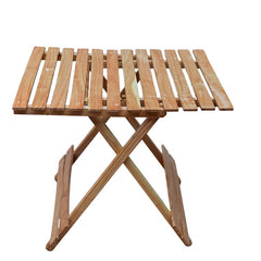 Foldable Wooden Patio Table – Portable Outdoor Dining & Coffee Table | Compact Garden, Balcony, and Camping Furniture