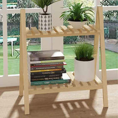 2-Tier Wooden Storage Rack – Compact Countertop Organizer Shelf